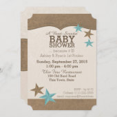 Land Western Baby shower Kaart (Voorkant / Achterkant)