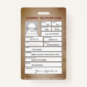 Land Western Badge (Achterkant)