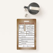 Land Western Badge (Achterkant met intrekbare)