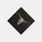 Land Western Bull Skull Rustic  Antiek Servet (Hoek)