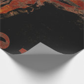 Land Western Bull Skull-script  Cadeaupapier (Hoek)