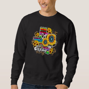 Land Western Cactus Zonnebloem Texas Kleding Wom Trui