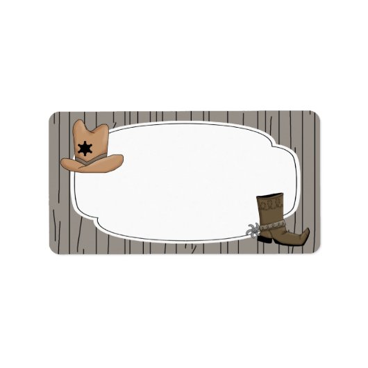 Land Western Cowboy Label (Voorkant)