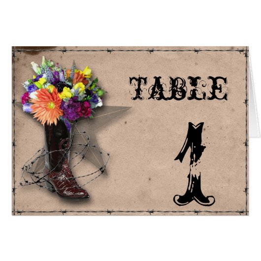 Land Western gestreepte Wire-tabelnummer (Voorkant Horizontaal)