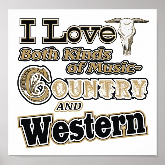 Land Western Poster (Voorkant)