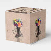 Land Western prikkeldraad bruiloft gunst doos Bedankdoosjes (Voorkant Zijde)