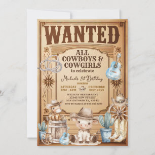 land Western wilde verjaardag Kaart