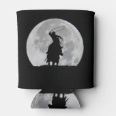 Land Westerne bromfietser en Steer Moon Blikjeskoeler (Achterkant)