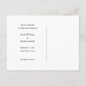 Land Westerne bruiloft Save the Date Briefkaarten (Achterkant)