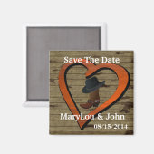 Land Westerne BRUILOFT Save The DATE Magnet Magneet (Voorkant / Achterkant)