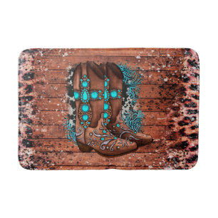 Land Westerne Cowboy Boots Badmat