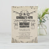 Land Westerne Cowboy Boots Verjaardagsfeest Kaart (Staand voorkant)