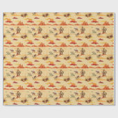  Land Westerne Cowboy Cadeaupapier (Vlak)