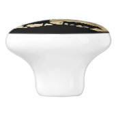 Land Westerne Cowboy Keramische Knop (Zijkant)