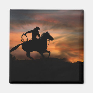 Land Westerne Cowboy Magnet Magneet
