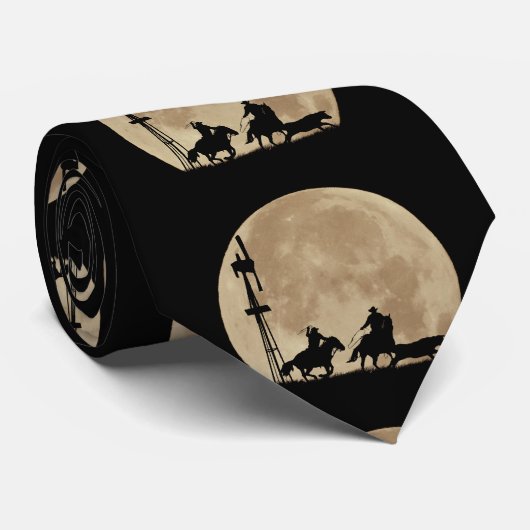 Land Westerne Cowboy Stropdas (Opgerold)