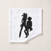 Land Westerne lijn Dance Gone Bad Bad Handdoek (Wasdoekje)