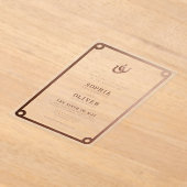 Land Westerne moderne bruiloft Acryl Uitnodigingen (Laagn)