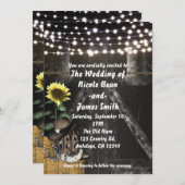 Land Westerne rustieke schuur bruiloft uitnodiging (Voorkant / Achterkant)