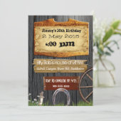 Land Westerne uitnodiging op zaterdag (Staand voorkant)