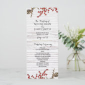 Land Winter Vakantie Berries & Pine Cone Programma (Staand voorkant)