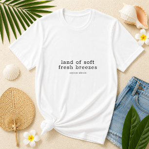 Land Zachte Verse Briesjes Caiman Eilanden Songtek T-shirt
