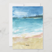 Land & Zee Foto Strand Kerst Kaart (Achterkant)