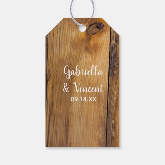 Land Zonnebloem Western Weddenschap voor Label Cadeaulabel (Achterkant)