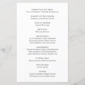 Land Zonnebloemen Rustieke Bloemen Trouwprogramma' (Achterkant)