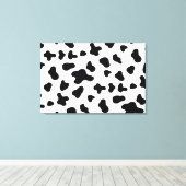 Land Zwart-wit Koe Canvas Afdruk (Insitu (Houten vloer))