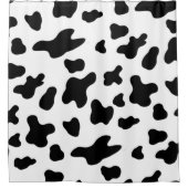 Land Zwart-wit Koe Vlekken Douchegordijn (Voorkant)