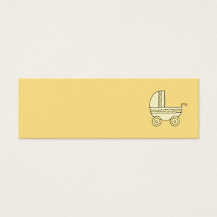 Landau jaune de bébé