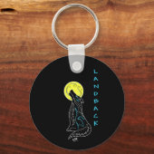Landback - Wolf Sleutelhanger (Voorkant)