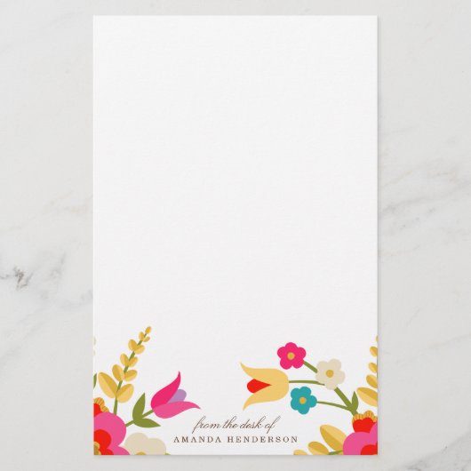 Landbloemen Briefpapier (Voorkant)