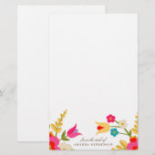 Landbloemen Briefpapier (Voorkant / Achterkant)