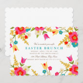 Landbloemen Pasen uitnodigen Kaart (Voorkant / Achterkant)