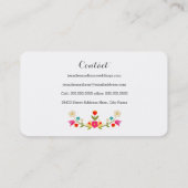 Landbloemen Visitekaartje (Achterkant)