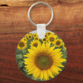 Landbloemen - Zonnebloemen Sleutelhanger (Voorkant)