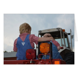 Landboeien met de trekker