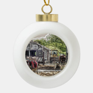 LANDBOUW KERAMISCHE BAL ORNAMENT