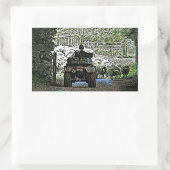 LANDBOUW RECHTHOEKIGE STICKER (Tas)