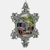 LANDBOUW TIN SNEEUWVLOK ORNAMENT (Links)