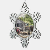 LANDBOUW TIN SNEEUWVLOK ORNAMENT (Rechts)