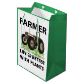 Landbouw Tractor Field Farmer Medium Cadeauzakje (Achterkant Gekanteld)