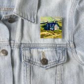 LANDBOUW VIERKANTE BUTTON 5,1 CM (In situ)