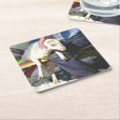 LANDBOUW VIERKANTE KARTONNEN ONDERZETTER (Schuin)