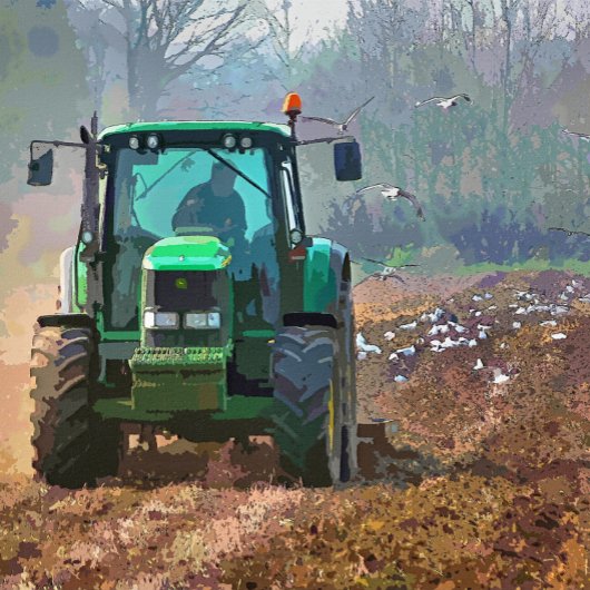 LANDBOUW VIERKANTE KLOK