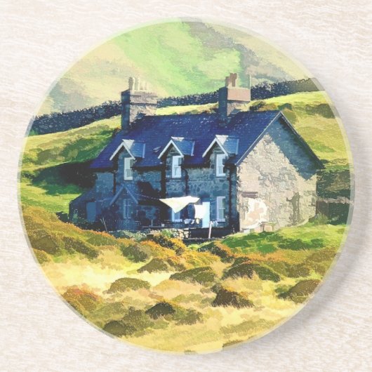 LANDBOUW ZANDSTEEN ONDERZETTER (Voorkant)