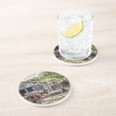 LANDBOUW ZANDSTEEN ONDERZETTER (Zijkant)