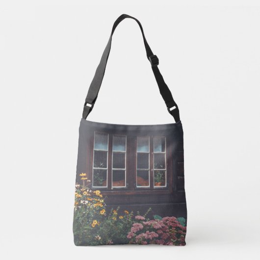 Landbouwareaal met tuintuin crossbody tas (Achterkant)